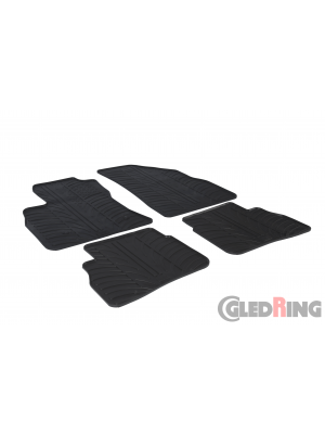 Original Gledring Passform Fußmatten Gummimatten 4 Tlg.+Fixing - Fiat Doblo 10->